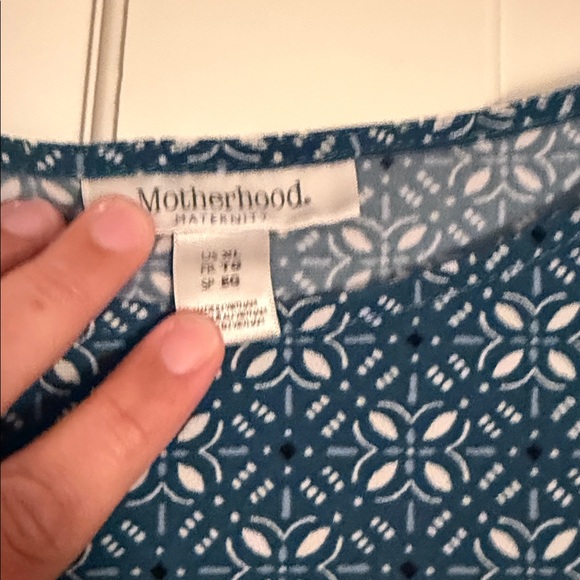 Motherhood Blue Patterned Dress - Picture 2 of 3